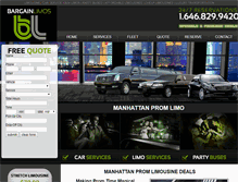 Tablet Screenshot of manhattanpromlimo.com
